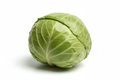 cabbage head on white background