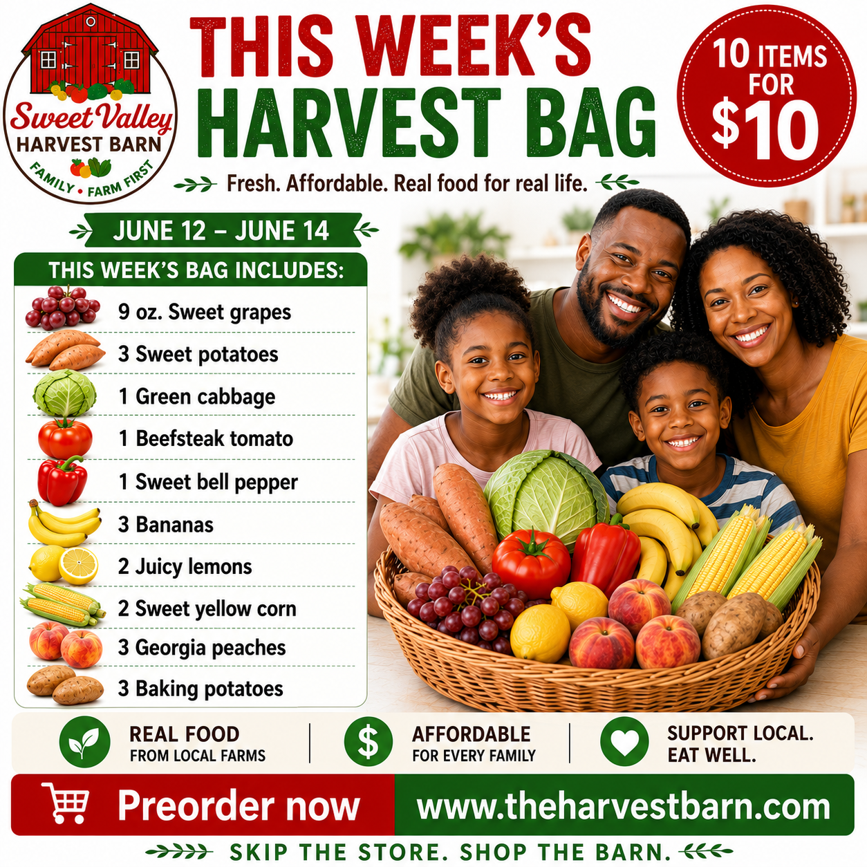 FULL TABLE Harvest Bag